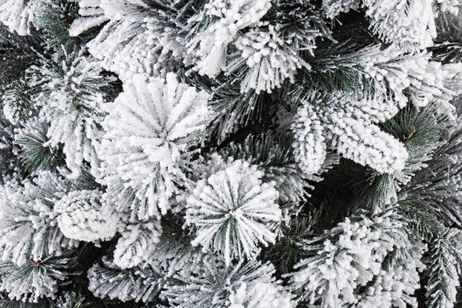 Albero di Natale Artificiale Innevato Verde Varie Misure-2