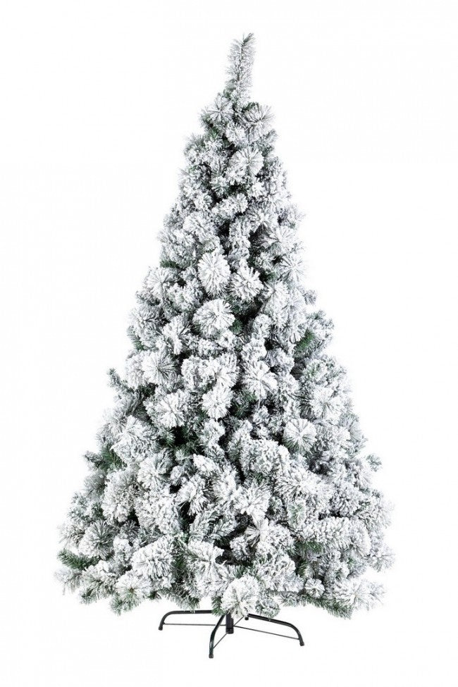 Albero di Natale Artificiale Innevato Verde Varie Misure-1