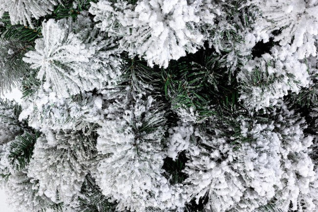 Albero di Natale Artificiale Innevato Verde Varie Misure-2