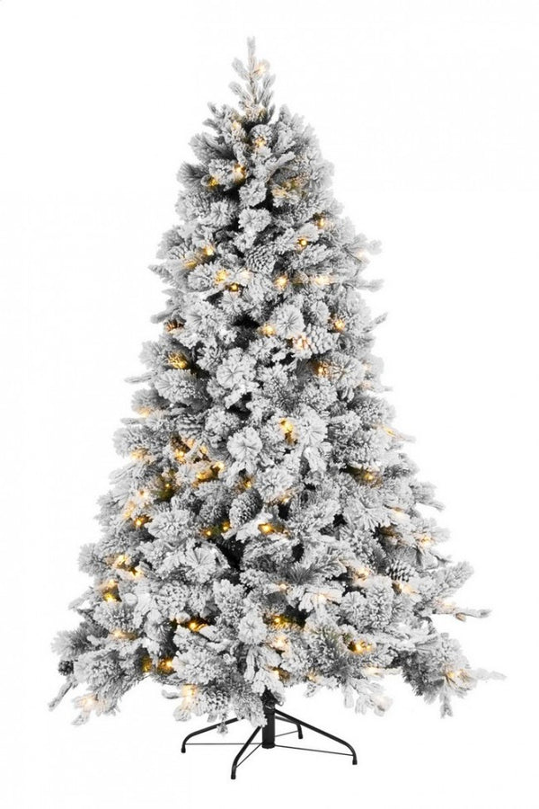 Albero di Natale Artificiale Innevato 210 cm 1936 Rami con 330 LED Verde online