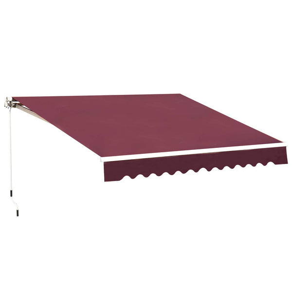 Tenda da Sole 295x250 cm in Alluminio e Poliestere Rosso Scuro acquista