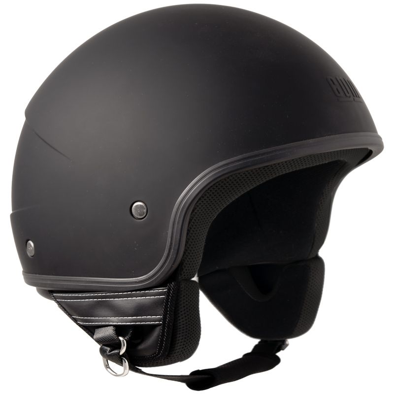 Casco Demi-Jet per Scooter CGM Malindi 104A Nero Opaco -1