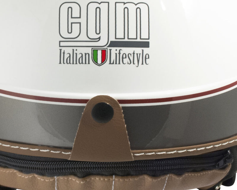 Casco Demi-Jet per Scooter CGM Nairobi 104G Verde Opaco -3