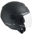 Casco Jet per Scooter Visiera Lunga CGM Florence 107A Nero Opaco-1