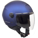 Casco Jet per Scooter Visiera Lunga CGM Florence 107A Blu Opaco-1