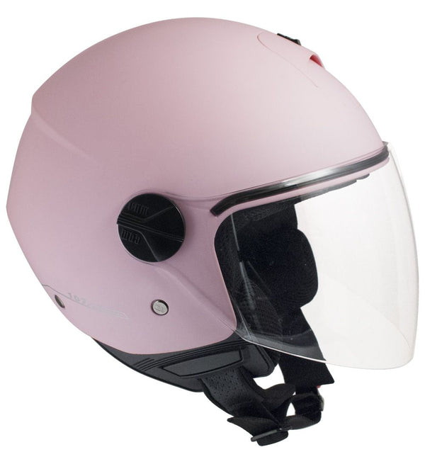 Casco Jet per Scooter Visiera Lunga CGM Florence 107A Rosa Opaco online
