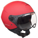 Casco Jet per Scooter Visiera Sagomata CGM Florence 107A Rosso Opaco-1