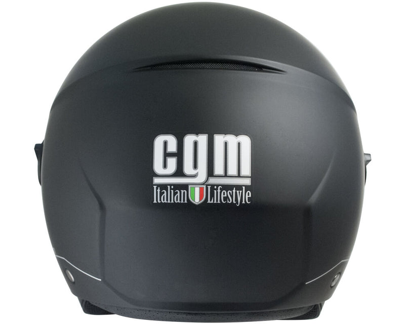 Casco Jet per Scooter Visiera Sagomata CGM Florence 107A Verde Opaco-4