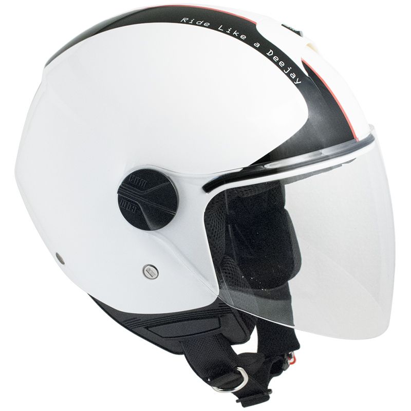 Casco Jet per Scooter Visiera Lunga CGM Deejay 107DJ2 Bianco -1