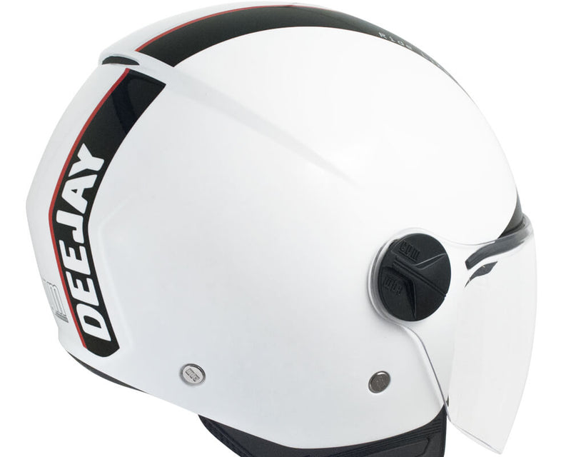 Casco Jet per Scooter Visiera Lunga CGM Deejay 107DJ2 Bianco -4