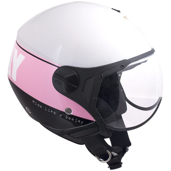 online Casco Jet per Scooter Visiera Sagomata CGM Deejay 107DJ3 Rosa