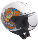 Casco Jet per Scooter Visiera Sagomata CGM Cancun 107S Bianco -1