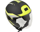 Casco Jet per Scooter Visiera Lunga CGM Manchester 107X Nero Opaco -2