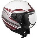 Casco Jet per Scooter Visiera Sagomata CGM Manchester 107X Bianco -1