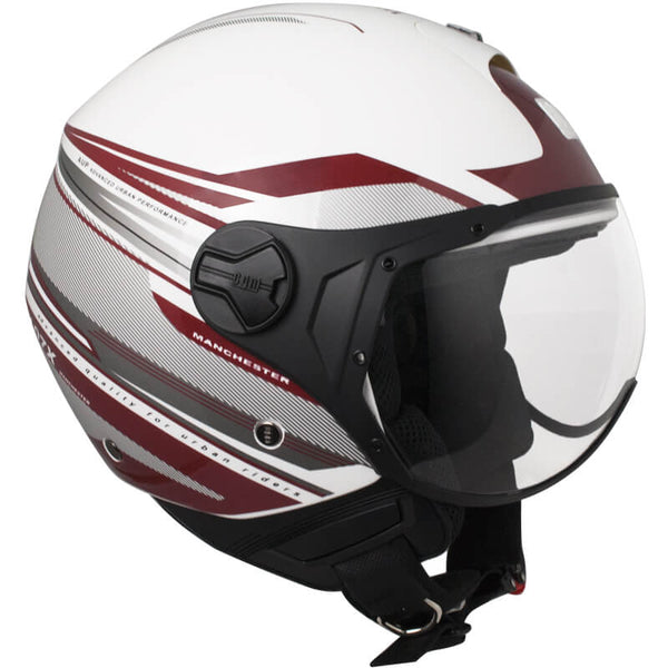 Casco Jet per Scooter Visiera Sagomata CGM Manchester 107X Bianco online