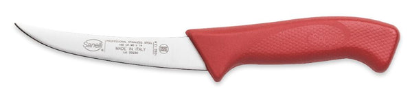 online Coltello per Disosso Curvo Stretto Lama 13 cm Manico Antiscivolo Sanelli Skin Rosso