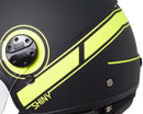 Casco Jet per Scooter Visiera Sagomata CGM Shiny 109S Giallo Fluo Opaco -3