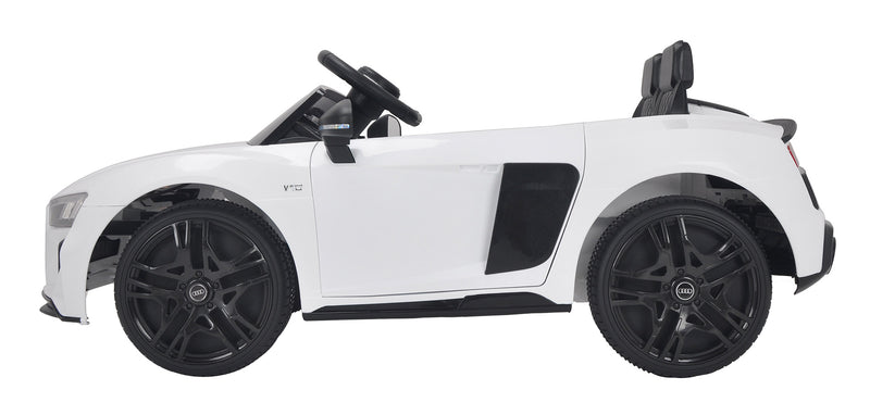 Macchina Elettrica per Bambini 12V Audi R8 Spyder Bianca-2