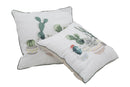 Cuscino Cactus 45x45 cm Poliestere Bianco e Verde-7