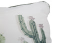 Cuscino Cactus 45x45 cm Poliestere Bianco e Verde-6