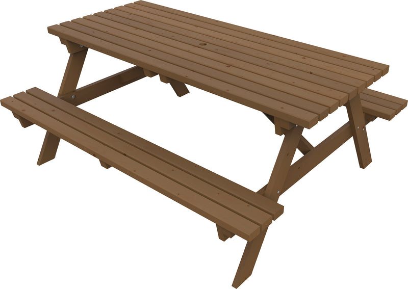 Set Birreria da Giardino con Panche Integrate in Legno Abete Paka – acquista  su Giordano Shop