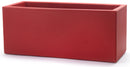 Vaso 60x25x25cm in Resina Tulli Schio Cassa Essential 60 Rosso Cardinale-1