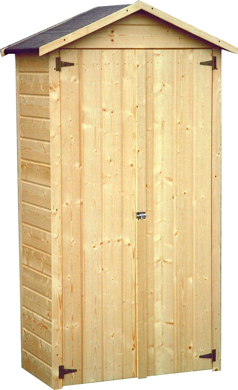 Casetta Box da Giardino per Attrezzi 1,05x0,58m con Pavimento in Legno Abete 12mm Arbae-3