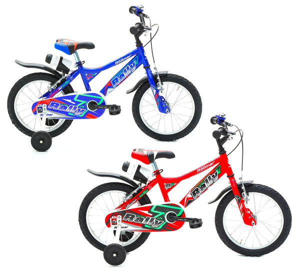 Bicicletta per Bambino 16” 2 Freni Bimbo Rally Blu o Rosso online