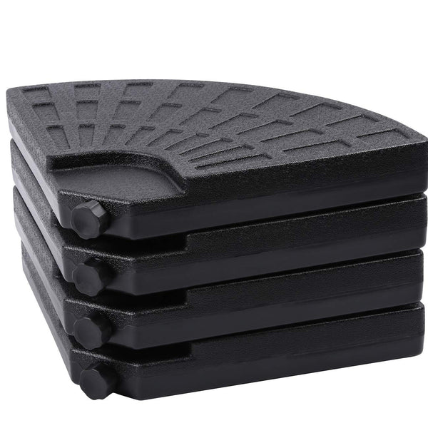 Base per Ombrellone da Giardino Riempibile in Resina Nero sconto