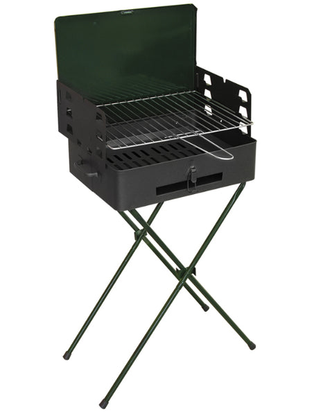 Barbecue a Carbone Carbonella Portatile 42x31x77 cm Nero e Verde – acquista  su Giordano Shop