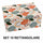 Set 10 Scatole cartone multicolor rettangolare