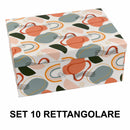 Set 10 Scatole cartone multicolor rettangolare -1