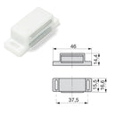 Chiusura Magnetica per Ante Acciaio e Plastica Bianco 20 Pezzi Emuca-3