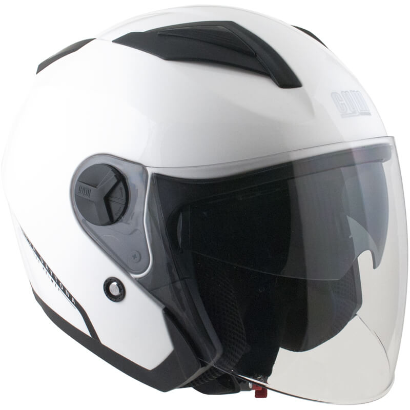 Casco Jet per Scooter Visiera Lunga CGM Daytona 130A Bianco-1