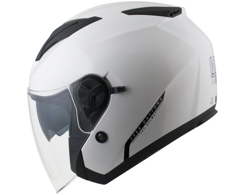 Casco Jet per Scooter Visiera Lunga CGM Daytona 130A Bianco-4