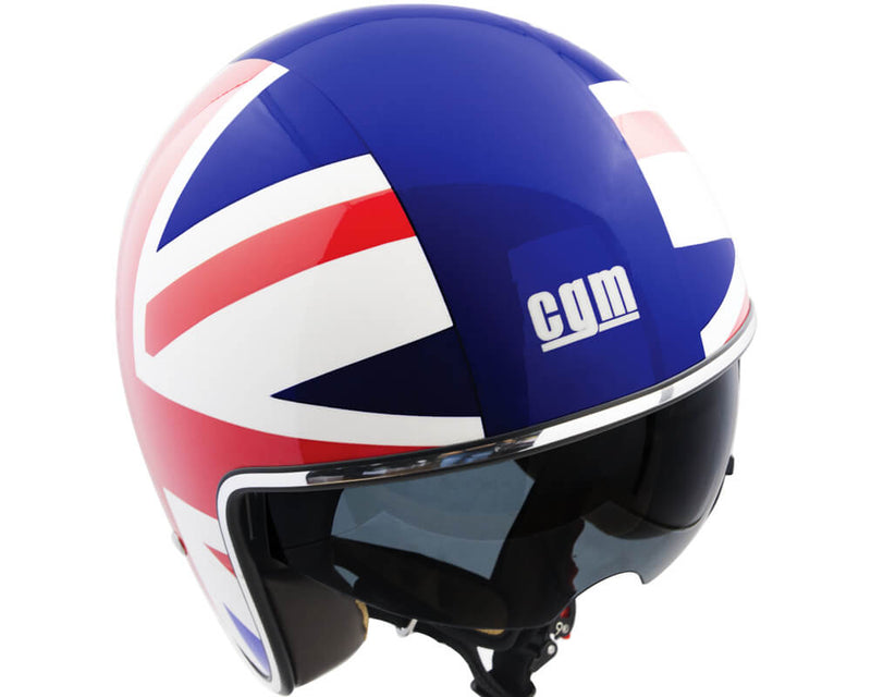 Casco Jet per Scooter Occhiale Interno CGM Trafalgar 133K Blu -4