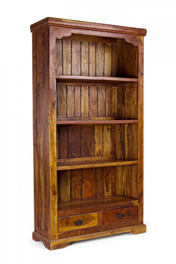 Libreria 4 Ripiani 2 Cassetti 100x35x185h cm Chateaux acquista