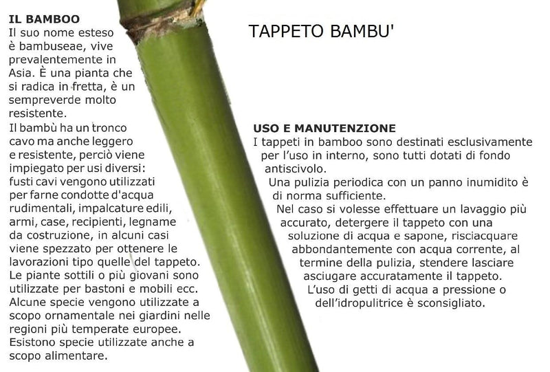 Tappeto bambù cm 240x180x0,5 – acquista su Giordano Shop