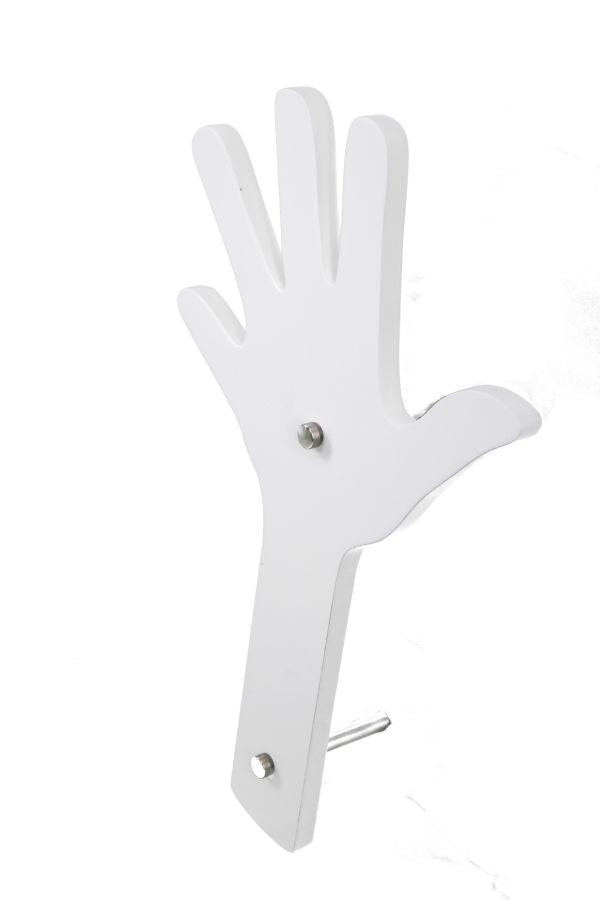 Appendi Abiti da Muro Finger Bianco 26x40 cm MDF Bianco-2