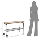 Console Manhattan 122x44x75 cm in Ferro e MDF-9