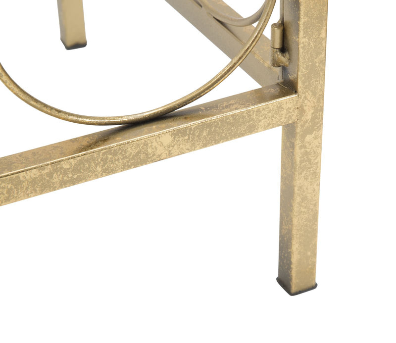 Console Glam Balcony 112x31x81,25 cm in Ferro Oro-7