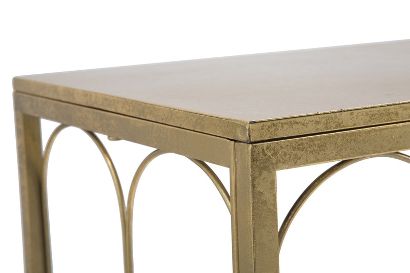 Console Glam Balcony 112x31x81,25 cm in Ferro Oro-8