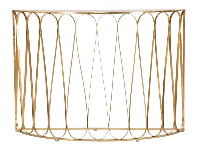 Console Venice 115x36x80 cm in Ferro Oro-3