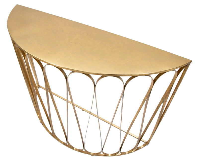 Console Venice 115x36x80 cm in Ferro Oro-4