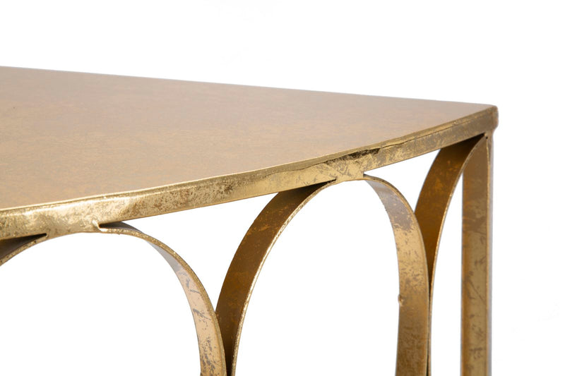 Console Venice 115x36x80 cm in Ferro Oro-5