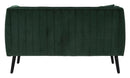 Divano Coalition 136x75x77 cm Legno Spugna e Poliestere Verde e Nero-6