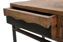 Console Yellowstone 118x40x80 cm in Legno di Acacia e Ferro Marrone e Nero-4