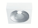 Plafoniera Cubica Metallo Bianco riflettore Cromo Led 20 watt Luce Calda Intec LED-SLOT-20WC