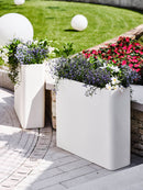 Vaso 90x27x77 cm in Polietilene Divio 80 Antracite Outdoor-3