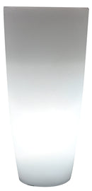 Vaso Luminoso Tondo Ø33x70 cm Bauer Home Light Ghiaccio e Bianco-1